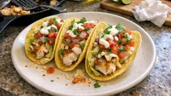 Rybí tacos z pánve za 15 minut: treska, salsa a křupavá zelenina v tortille