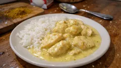 Rychlé kuře na kari se smetanou a taveným sýrem: hotová večeře bez stresu