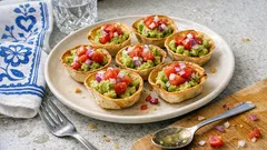 Avokádové mini košíčky z tortilly: rychlé pohoštění, které vypadá slavnostně