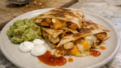 Quesadillas s tofu a batátem: rychlá večeře z pánve, která skvěle ladí s guacamole