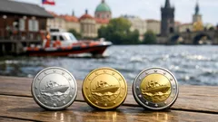 Pamětní mince k 200 letům KNRM: co vyšlo, parametry a proč motiv moře funguje