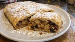 Nezavinutý jablečný závin na plechu: stejná chuť jako štrúdl, méně práce