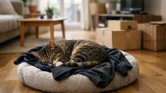 Proč si kočka lehá na vaše oblečení a jak to využít pro její klid