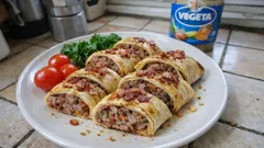 Zapečené tortilly s mletým masem: večeře z jednoho pekáčku, co drží tvar