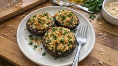 Plněné portobello z trouby: křupavá strouhanka a hotovo za půl hodiny