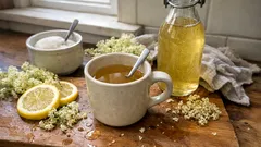 Domácí bezový sirup bez vaření: voňavý základ na limonádu i čaj