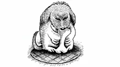 Stará optická iluze: Vidíte člověka schovaného na obrázku se psem?