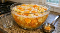 Silvestrovská ovocná bowle se sektem: připravte ji dopředu, perlí až do půlnoci