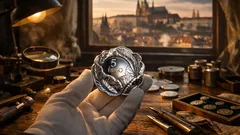 Lotyšská pětieurovka ve tvaru zelí: stříbrná mince, kterou si s ničím nespletete