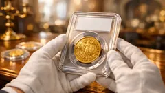 Zlaté mince, které v aukci vystřelily: největší prodeje srpna 2025 a proč padaly rekordy