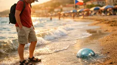 Portugalská galéra u moře: jak ji poznat a co dělat při kontaktu s chapadly