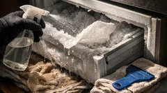 Jak rychle odmrazit mrazák: trik se solí a octem, který rozruší námrazu během minut