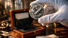 Řecko vydalo stříbrnou proof minci 10 € s Archimédovým šroubem, série je u konce