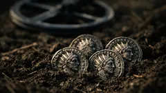 Našel 50 římských mincí na louce a aukce vystřelila cenu na trojnásobek