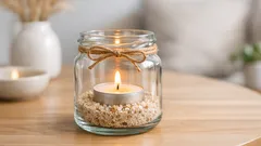 Sklenice od oliv nevyhazujte: za 5 minut z ní uděláte minimalistický svícen