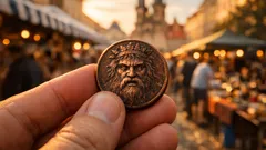 Měděný žeton „Wildman of Jesso“ šokoval aukci: z odhadu 350 liber na 2 760