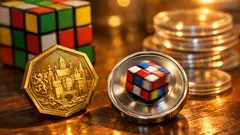 Rubikova kostka slaví 50 let: dvě sběratelské mince, které letos stojí za pozornost