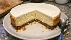 Pečený cheesecake se sušenkovým korpusem: krémový, hladký a bez prasklin